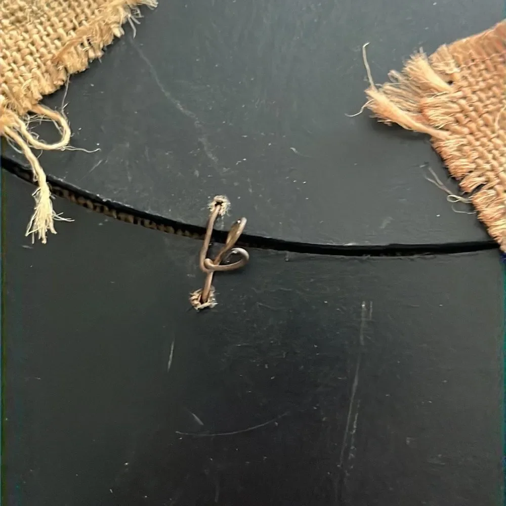 Halloween Farmhouse Black Wood Witch Hat Hanging “Trick or Treat” Decor-21”by17”